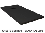 Bac de douche, extra plat, avec rainures pour un espace de séchage, L. 100 à 210 cm x l. 70 à 100 cm Résine anti glissant, finition misse, 10 couleurs, Livraison offerte